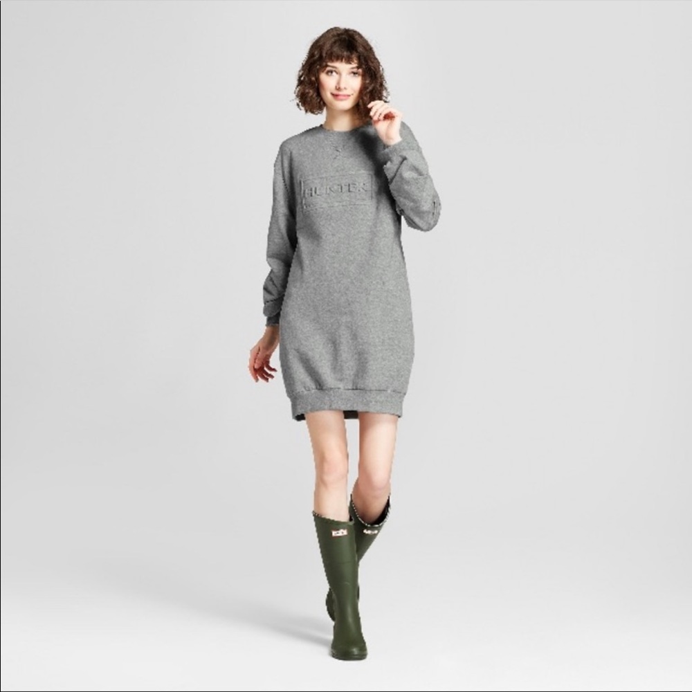NWT Hunter for Target Grey Sweatshirt Dress Medium